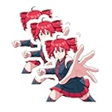 Kasane Teto Sticker Pack 3 Inch 3 Pack Anime Style Vinyl Decals - Perfect for Laptops, Tumblers and Cell Phones