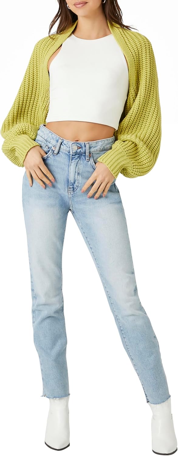 Forever 21 Womens Batwing Open-Front Cardigan Sweater - Image 4