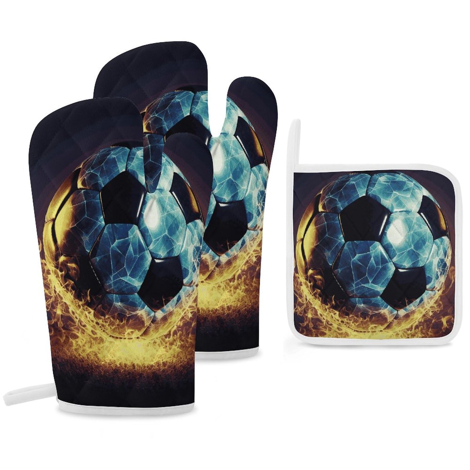 Gants de cuisine football isolants pour ne plus jamais se brûler au four
