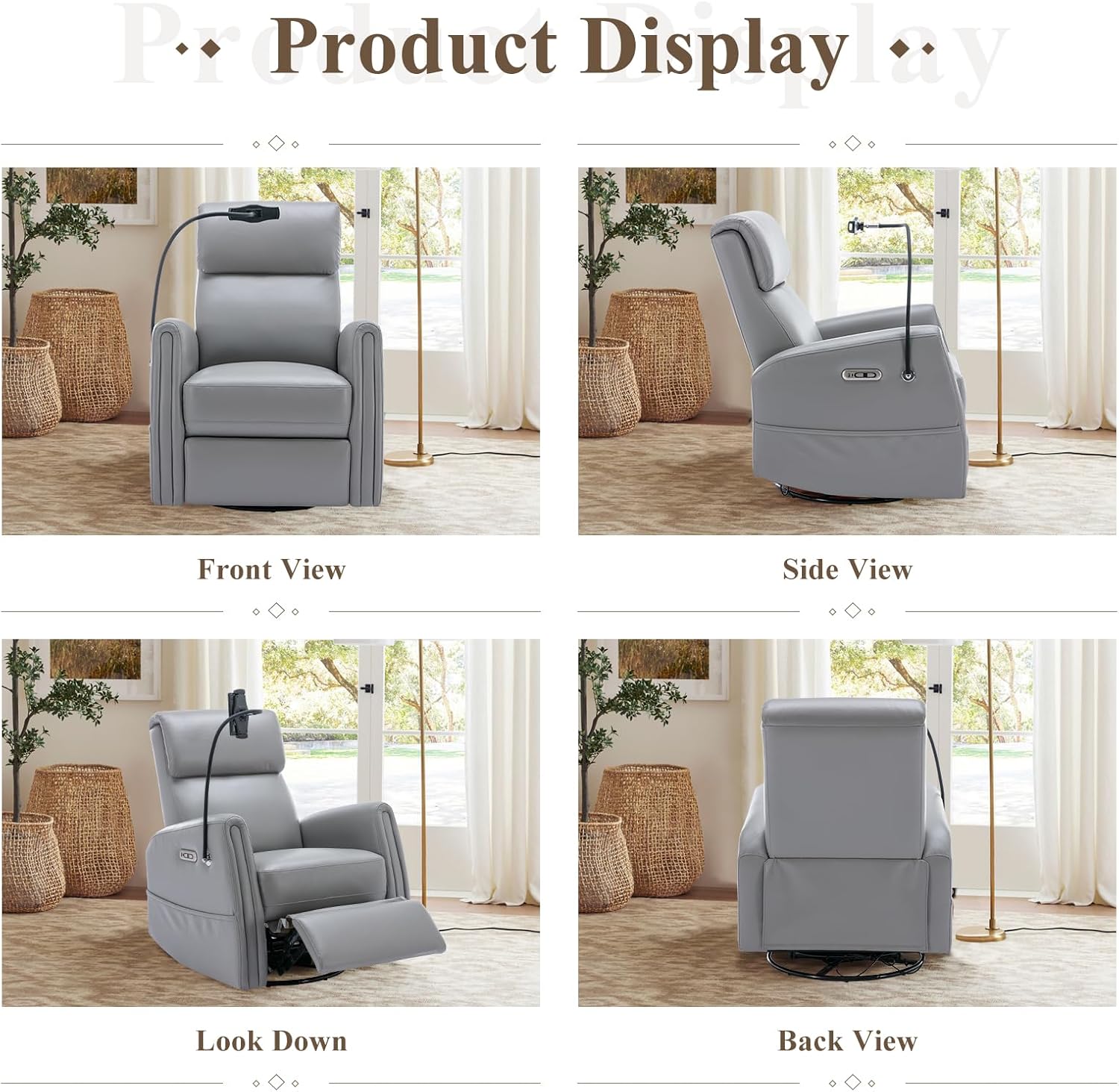 Attaching the device holder to the support frame.