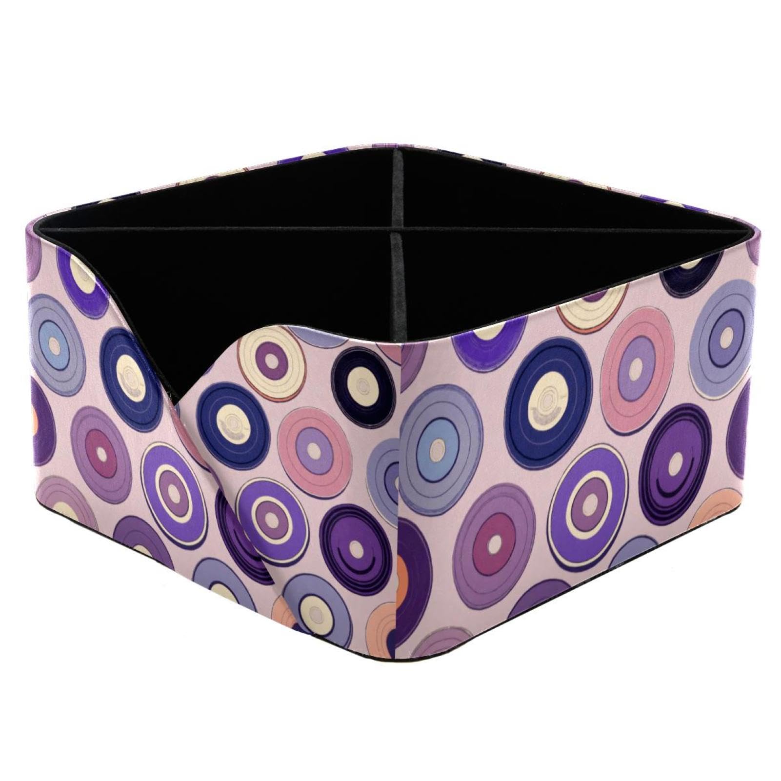 Porte-stylo rectangulaire violet pour bureau et fournitures d'art
