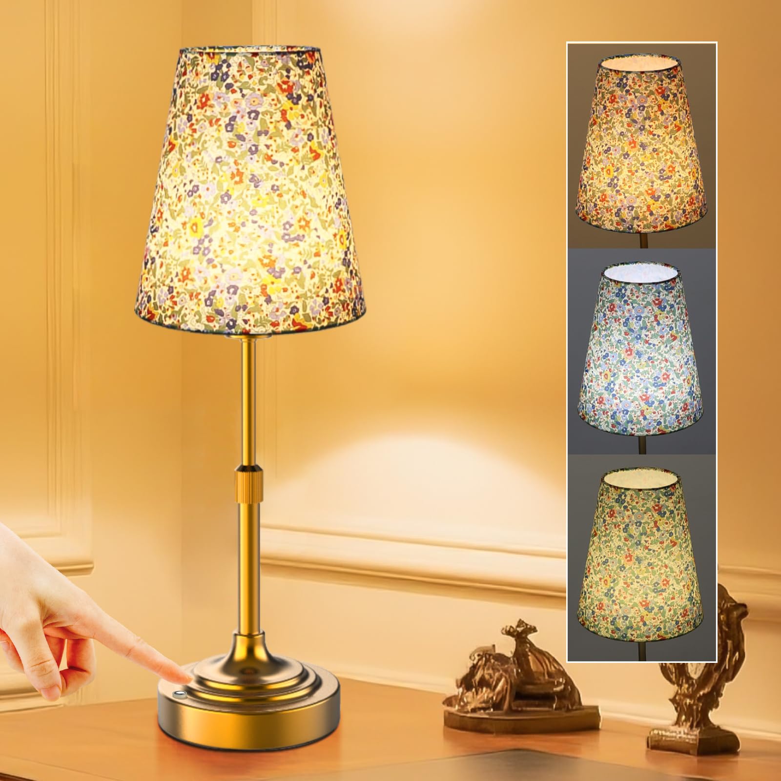 xumemall Scalable Portable Cordless Table Lamp, Built in