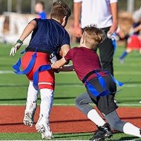 Vista 7 de Hungdao Cinturones y banderas de fútbol con bandera de jugadores, cinturones de fútbol ajustables para niños, adolescentes, adultos, entrenamiento