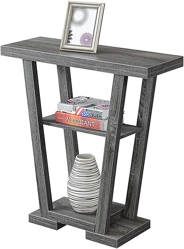 Miniatura 26 de Convenience Concepts 121399WGY Negro,Caoba,Blanco,Espresso,Mármol negro sintético/gris desgastado,Mármol blanco sintético/blanco,Gris(Weathered