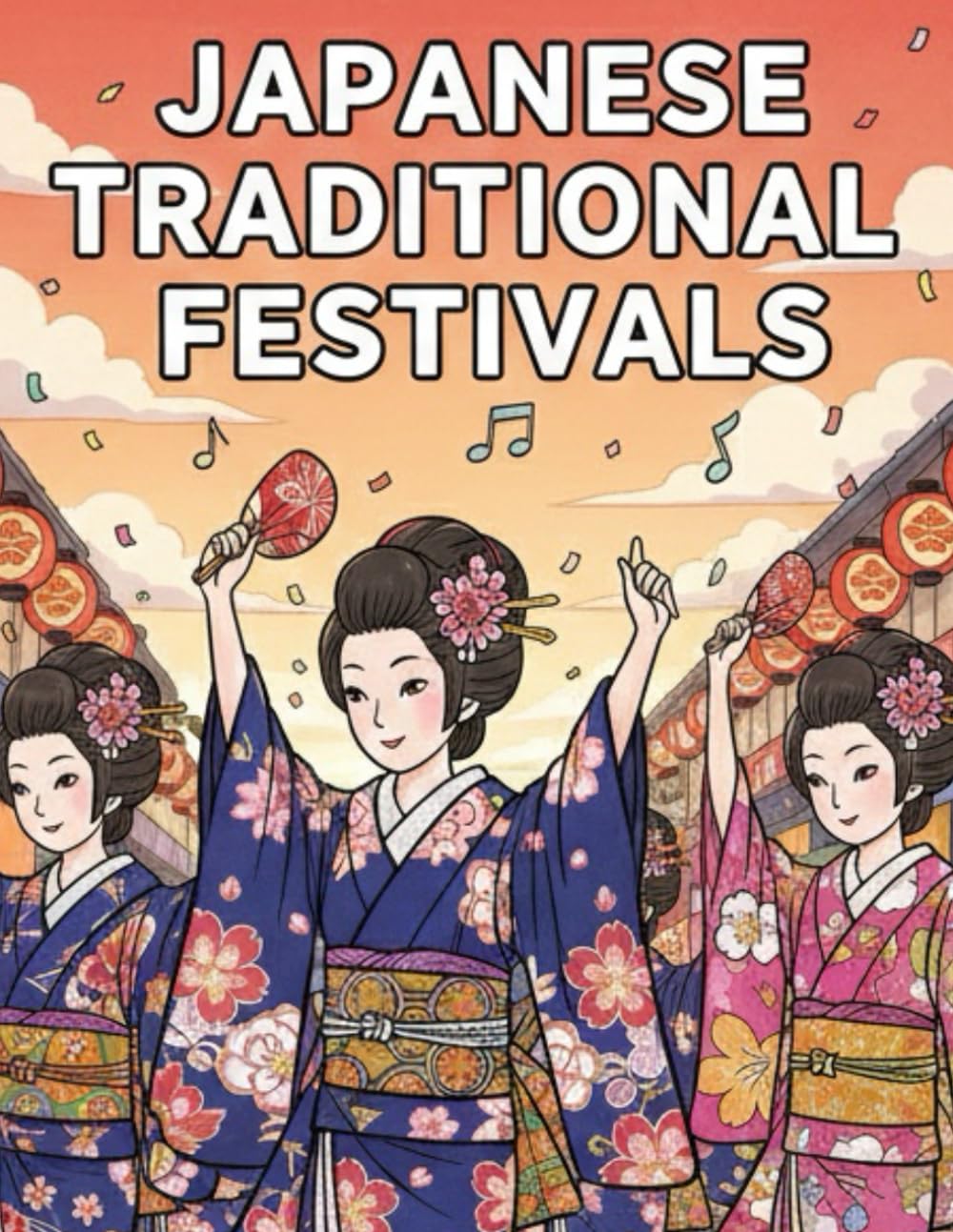 Japanese Traditional Festivals: A Relaxing Adult Coloring Journey Through Japan’s Iconic Matsuri