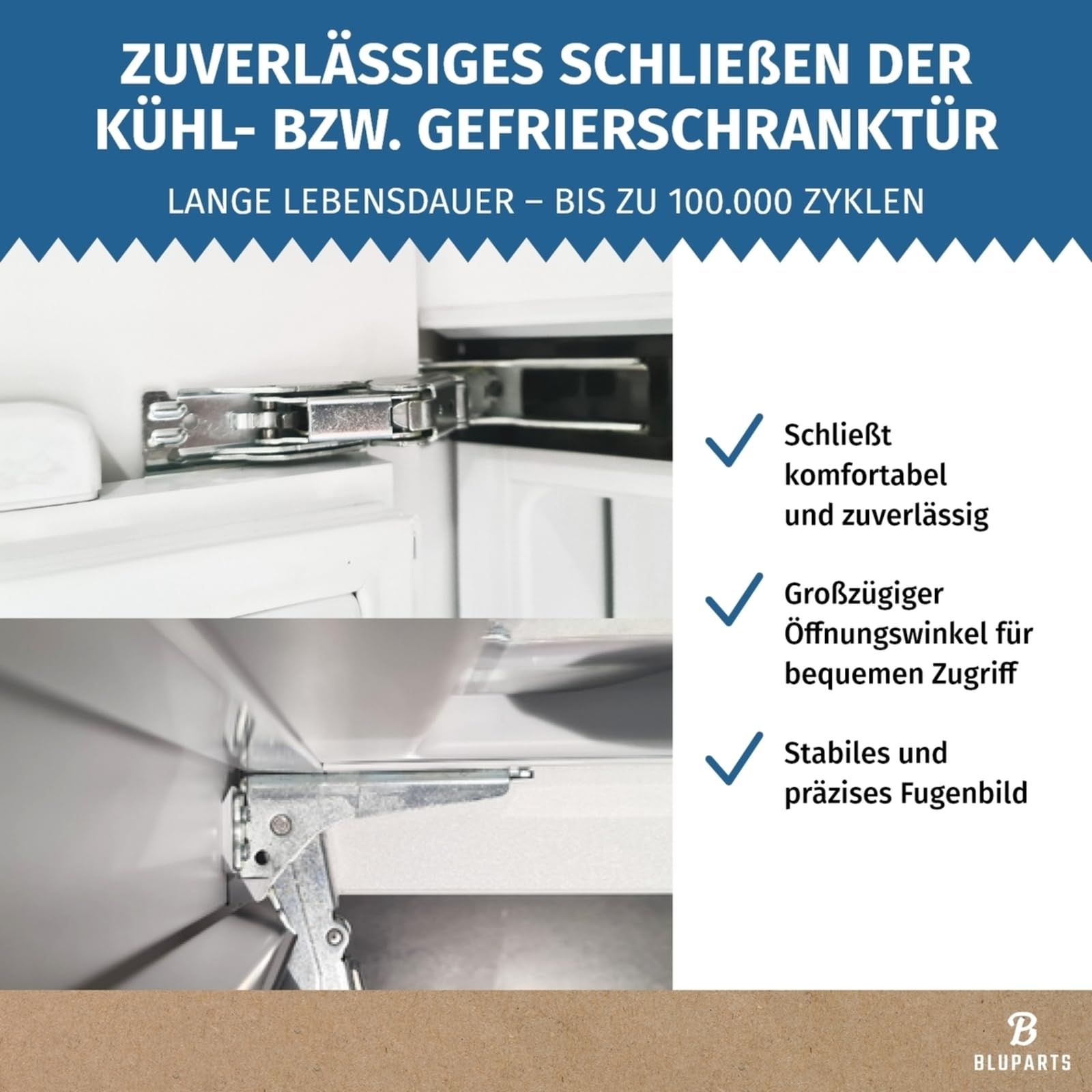 LUTH Premium Profi Parts Türscharnier Set Oben unten kompatibel mit AEG 4055504197 2211202045 in Kühlschrank