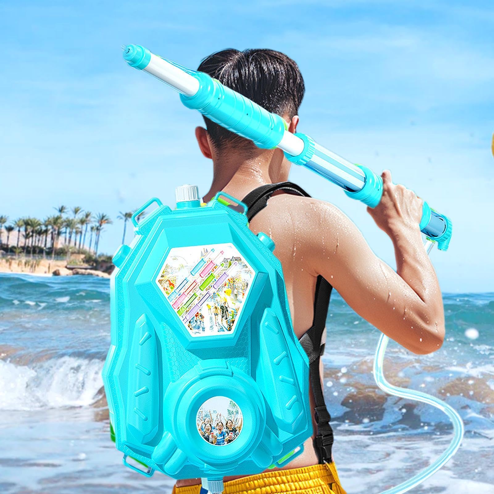 Giochi per piscine d'acqua,Giochi acquatici per zaini,Giochi d'acqua per | esterni estraibili a tenuta stagna Iniettore di giochi d'acqua | Giocattolo creativo estivo all'aperto Giocattoli per spruzzi