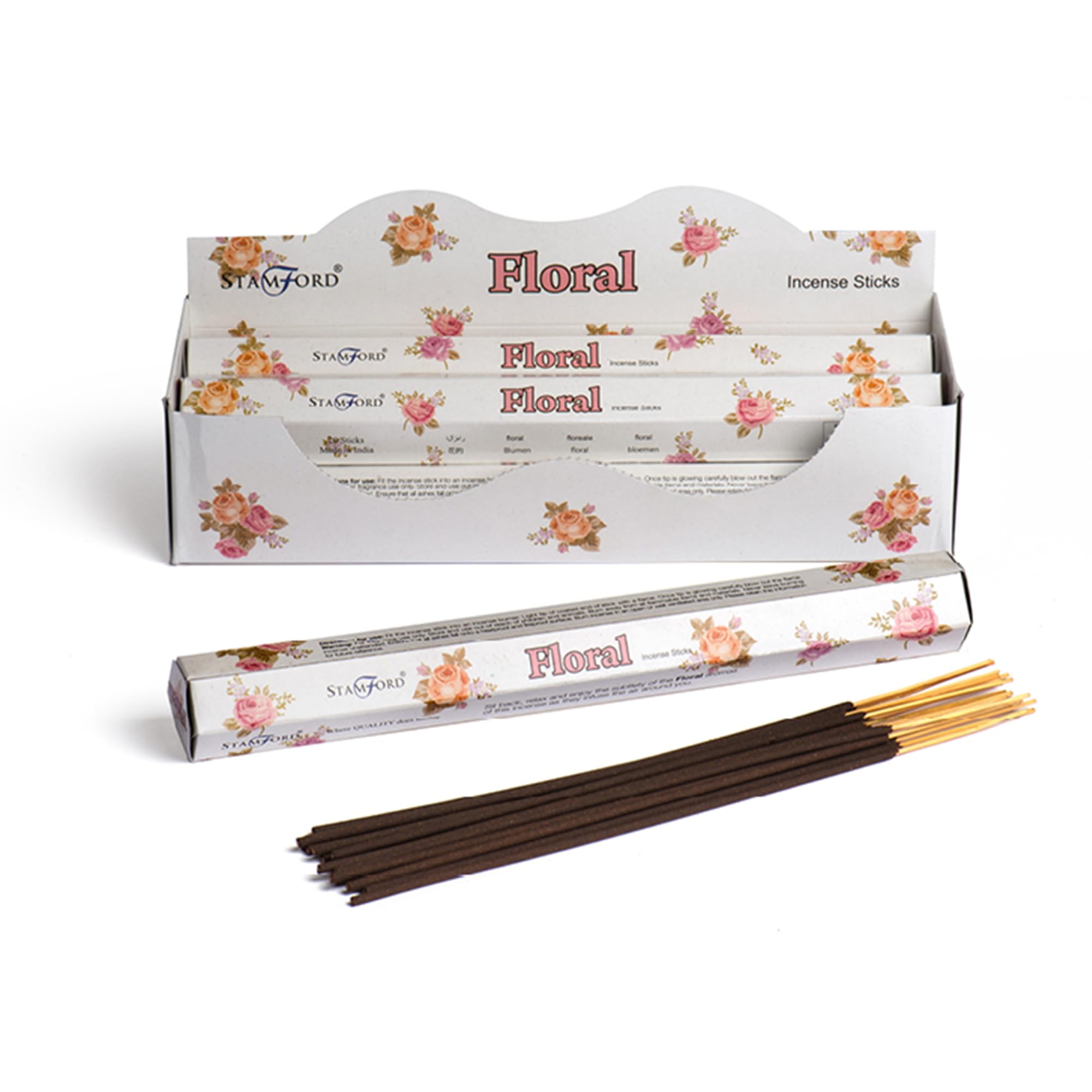 Stamford Premium Incense Sticks 20 Sticks x 6 Packs, Scented Sticks for Meditation & Relaxation, Lavender, Sandalwood, Vanilla, Long-Lasting Fragrance (Floral) — image 1