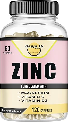 Zinc, Zinc 100 mg, Glicinato de Magnesio 150 mg, Vitamina D3 5000 UI, Vitamina C 500 mg por porción, Apoyo inmunológico, refuerzo inmunológico,