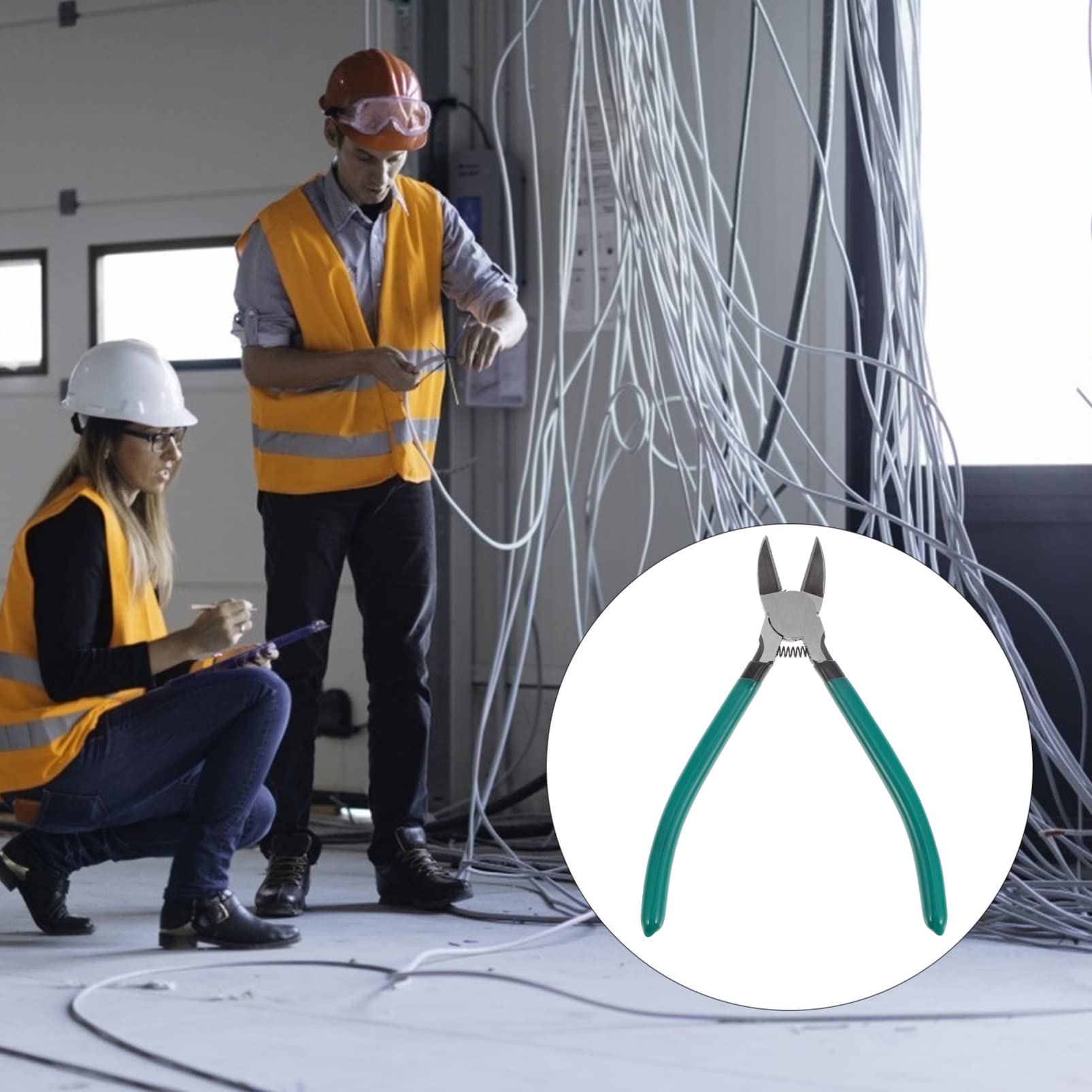 3 alicates de corte lateral de lado pesado, punta de alambre de servicio, multifunción, función de precisión, pelado, micro herramienta múltiple, corte diagonal, cuerda de , alicates de construcción(R