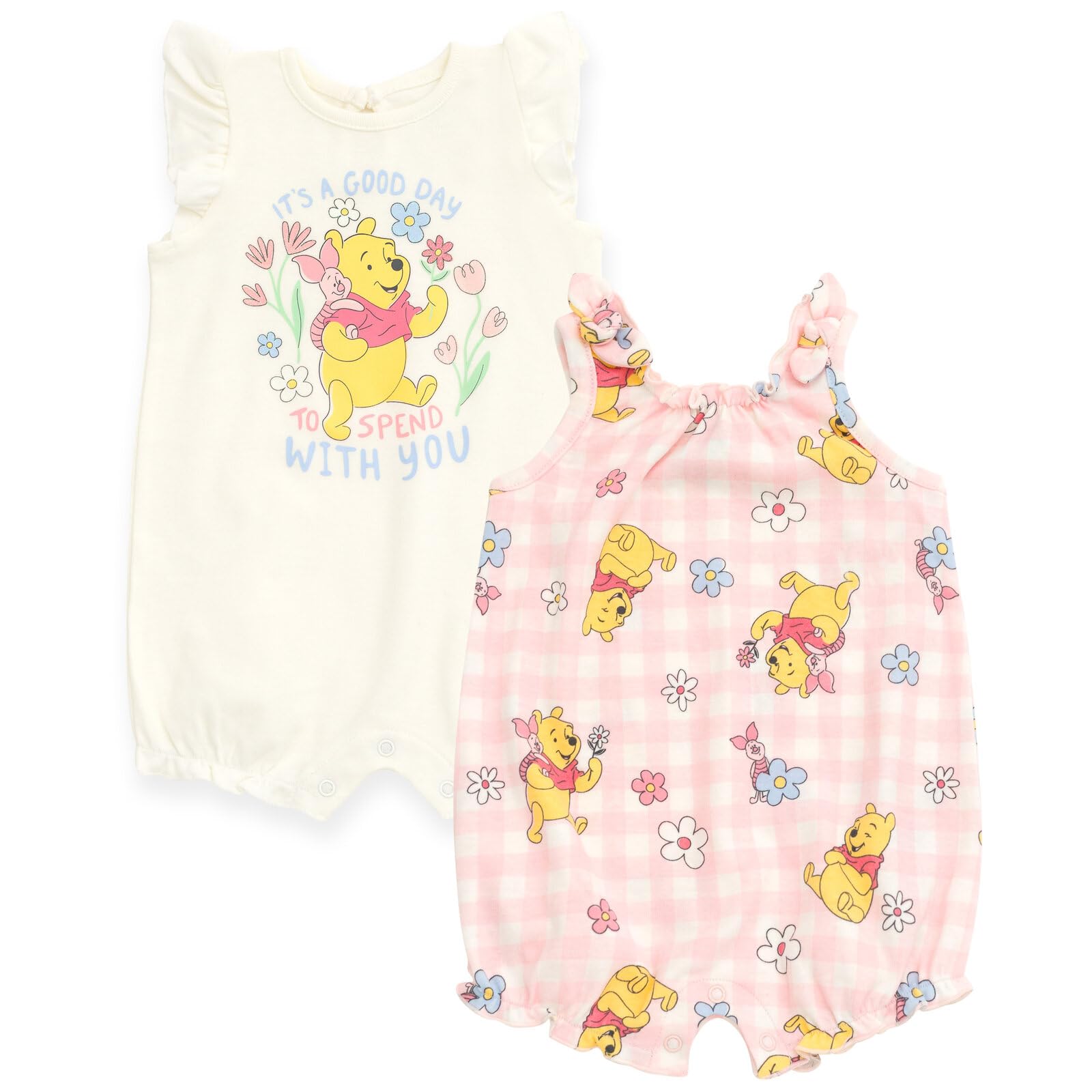 Disney Confezione da 2 tutine da neonato a neonato, taglie da neonato a 24 mesi