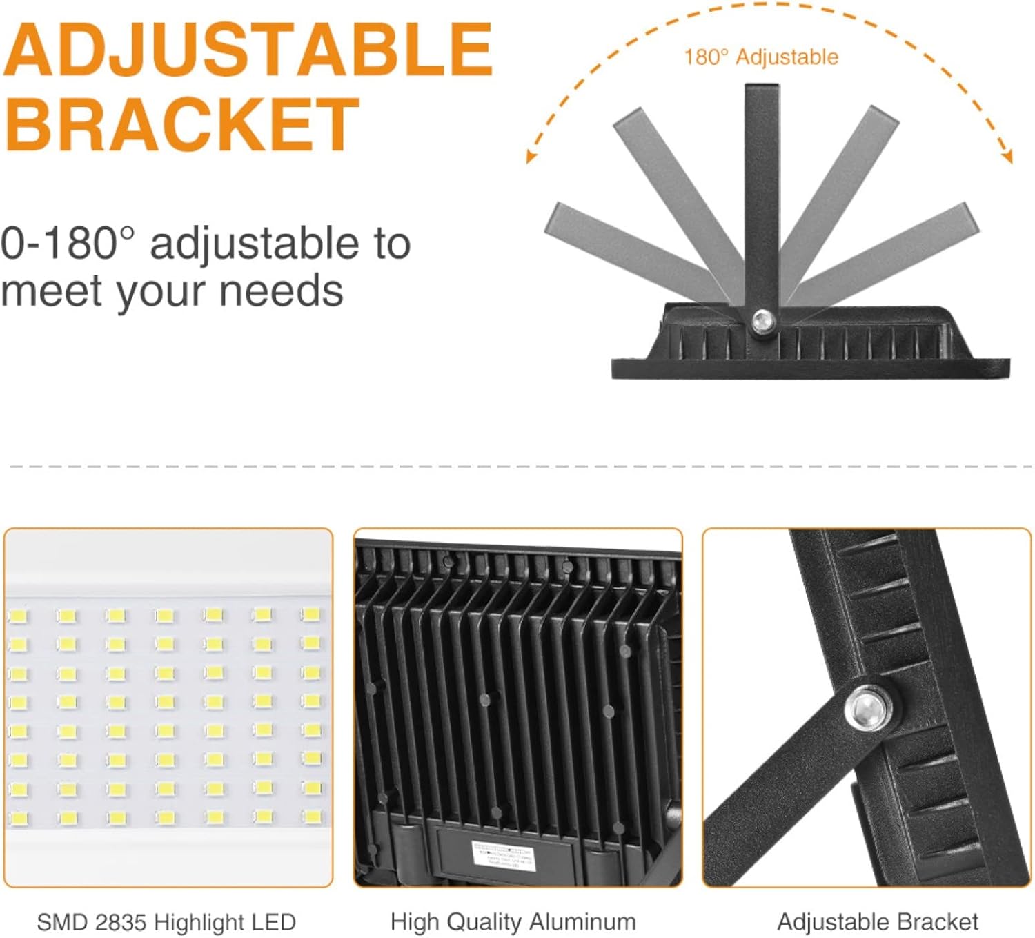Adjustable bracket and material details