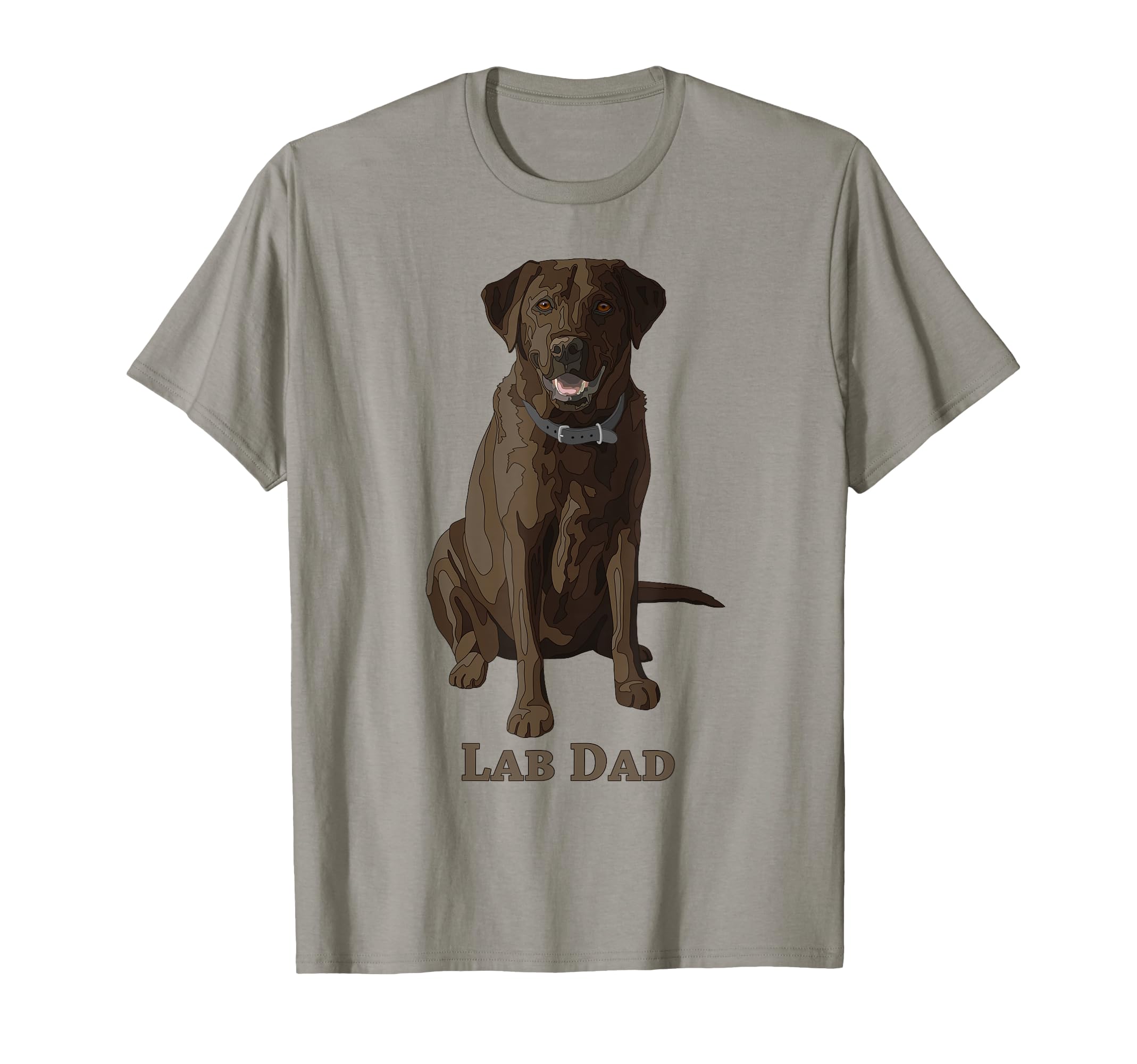 Lab Dad Chocolate Labrador Retriever Dog Lover Gift T-Shirt