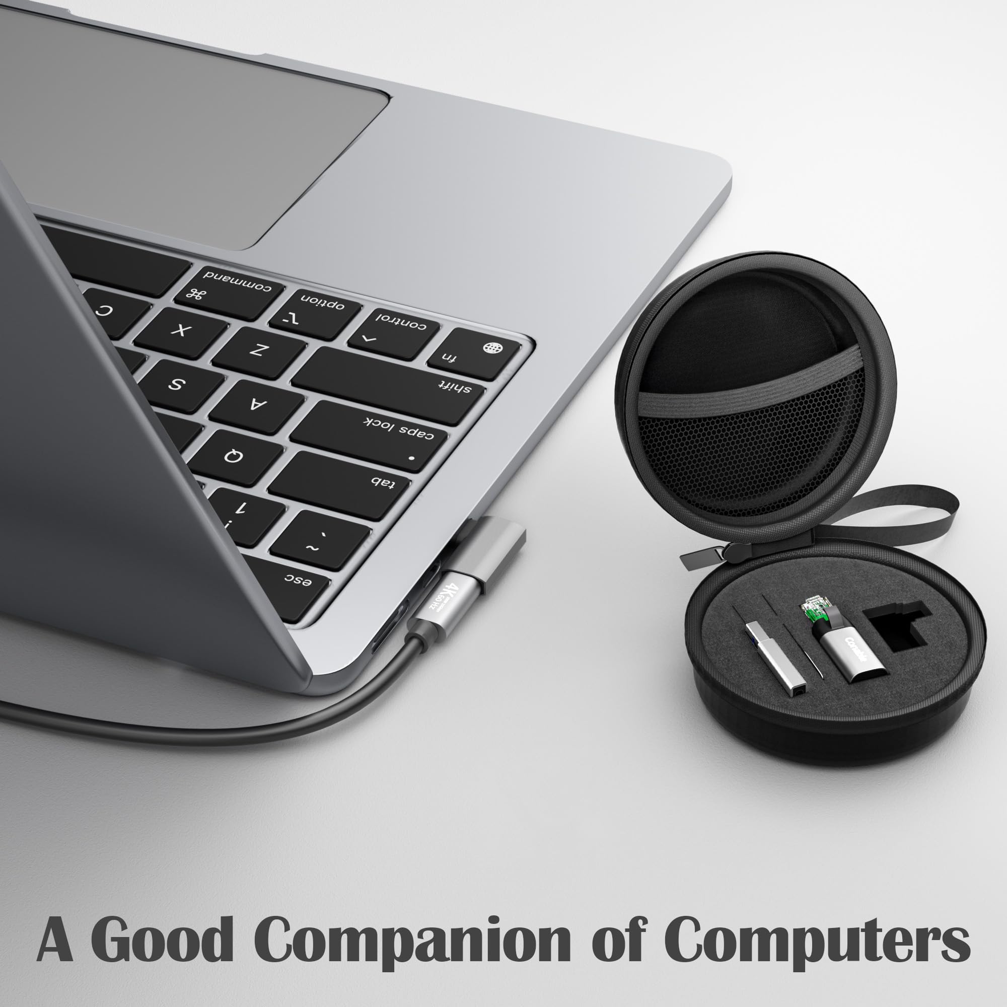 Adaptateur de voyage USB 6 en 1, pour Internet/données/chargement/vidéo, comprend : adaptateur USB-C vers RJ45, câble Type-C 3.1, connecteur USB vers USB-C, convertisseur USB4 à angle droit, outil
