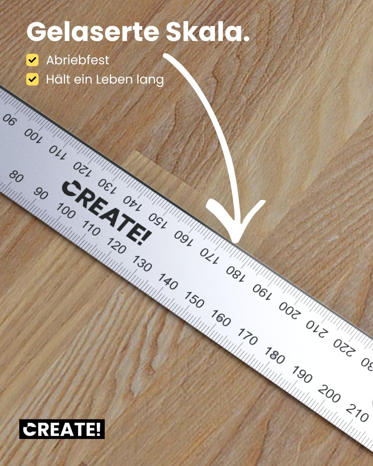CREATE! Anschlageinkel 250 & 500 mm aus Stahl - Tischlerwinkel | Stahl, Tischlerwinkel, Präzisionswerkzeug
