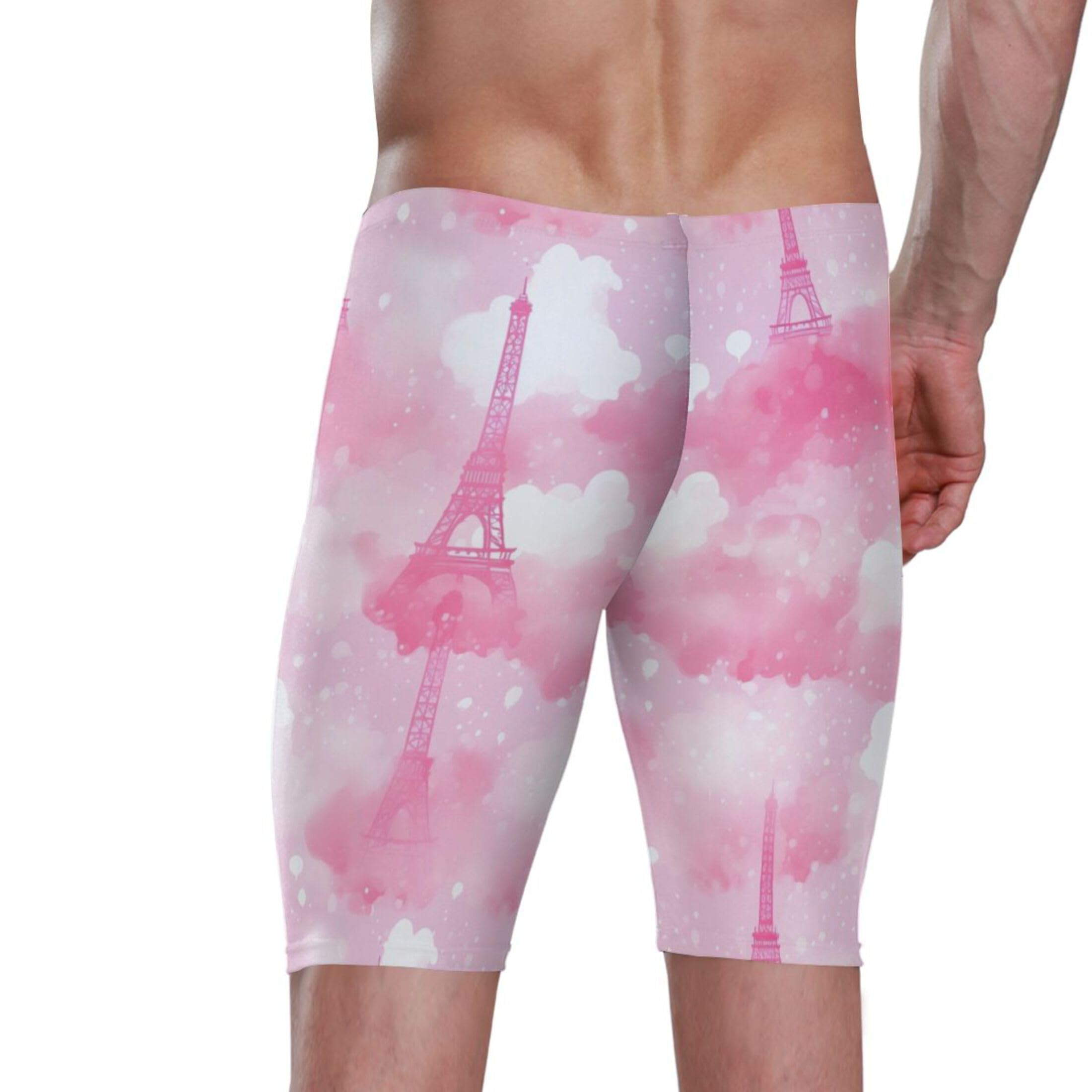 Paris Eiffel Tower Men's Swimsuit Swim Jammers L B0402104