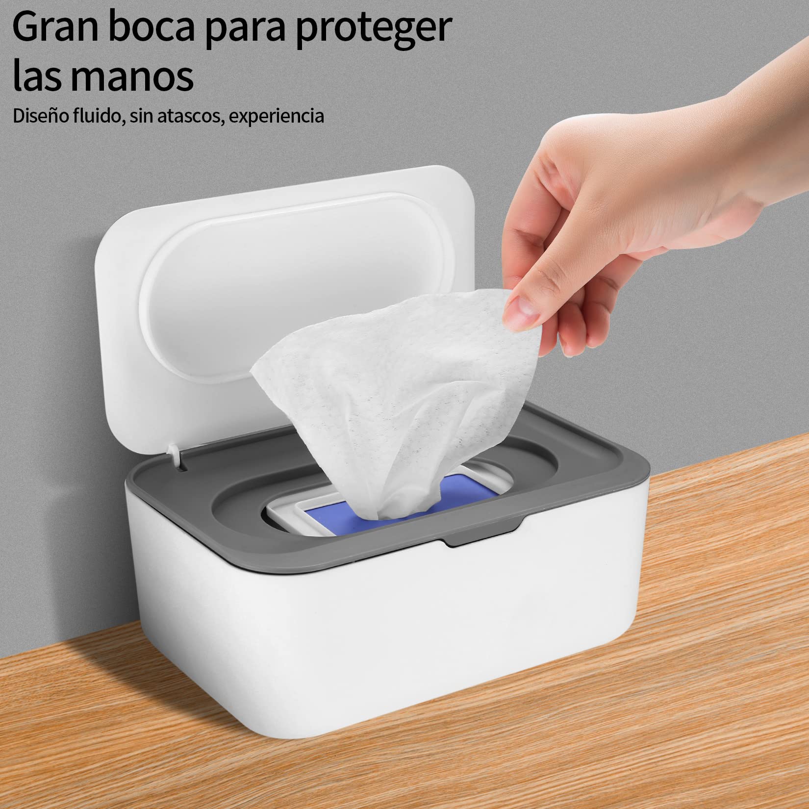 Porta Salviette Umidificate Con Coperchio - Scatola Dispenser Per Neonati, Pratica E Igienica - Foto 12