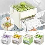 Compact Portable Ice Maker for Fast Ice Production, Stackable Ice Cube Maker with Storage Drawer, One-Touch Operation for Home, Office & Outdoor Use (Yellow-B)