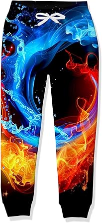 Pantaloni Sportivi 3D Per Ragazzi - Jogger Divertenti Stampa Galaxy, 5-14 Anni - Foto 3