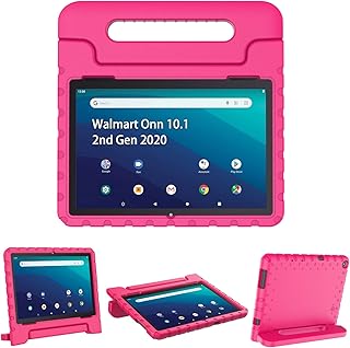 Kid Case Compatible for Walmart Onn 10.1" 2nd gen 2020 Release (Model:100011886)，Lightweight Shockproof Kid-Proof Case for Walmart Onn 10.1 inch Only Model 100011886, Rose Pink