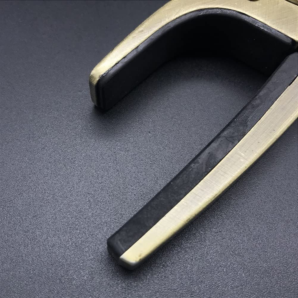 Home Musikinstrument Gitarre Kapodaster Verstellbare Rolle Metall Für Akustische E-Gitarre Ukulele Silber Bronze 80*30mm (Farbe: Silber) (Grün)