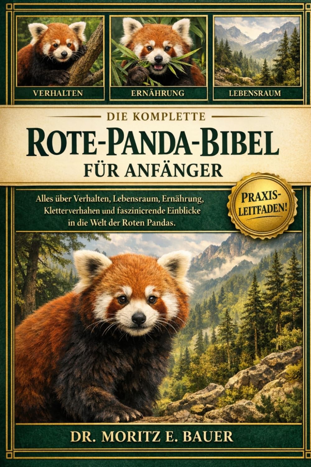 DIE KOMPLETTE ROTE-PANDA-BIBEL FÜR ANFÄNGER: Alles, was Sie über Rote Pandas wissen müssen : Verhalten und Anpassungen, Artenübersicht, natürlicher....für Anfänger und Liebhaber.