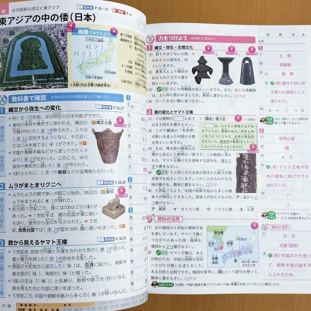 Amazon.co.jp: 2024年度版 よくわかる社会の学習 歴史1 帝国書院版教師