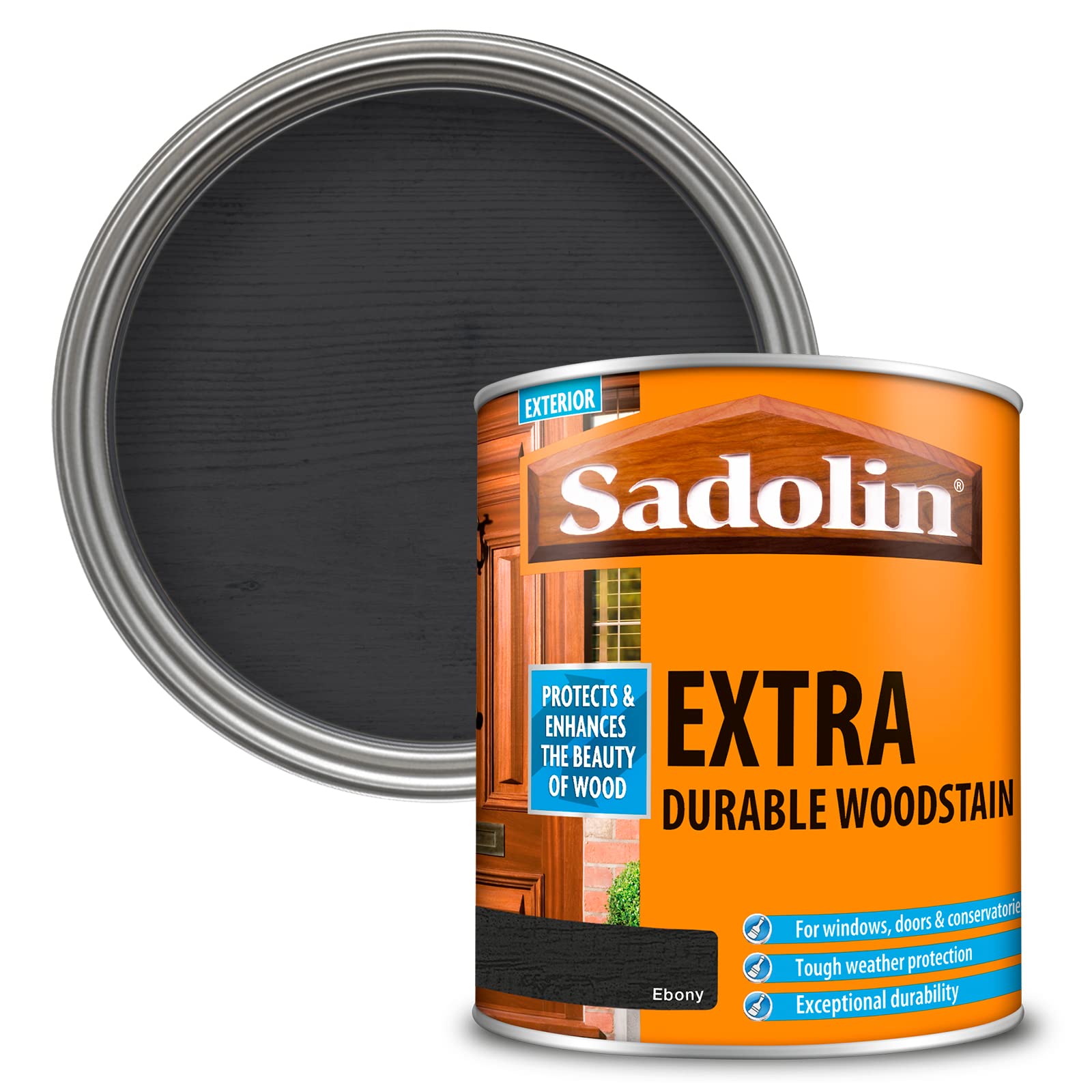Sadolin - Extra Durable Woodstain - Advanced UV Protection (Ebony)