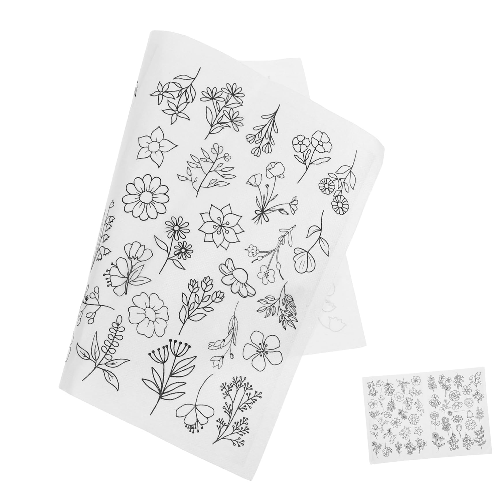 STOBOK 5 Blätter Wasserlöslicher Stabilisator Stickerei Dekorative Stickvliese Stickunterlage Nähen Poly Stickstabilisator Zerreißbares Stickvlies Handnäh-stabilisatoren Stoff Papier