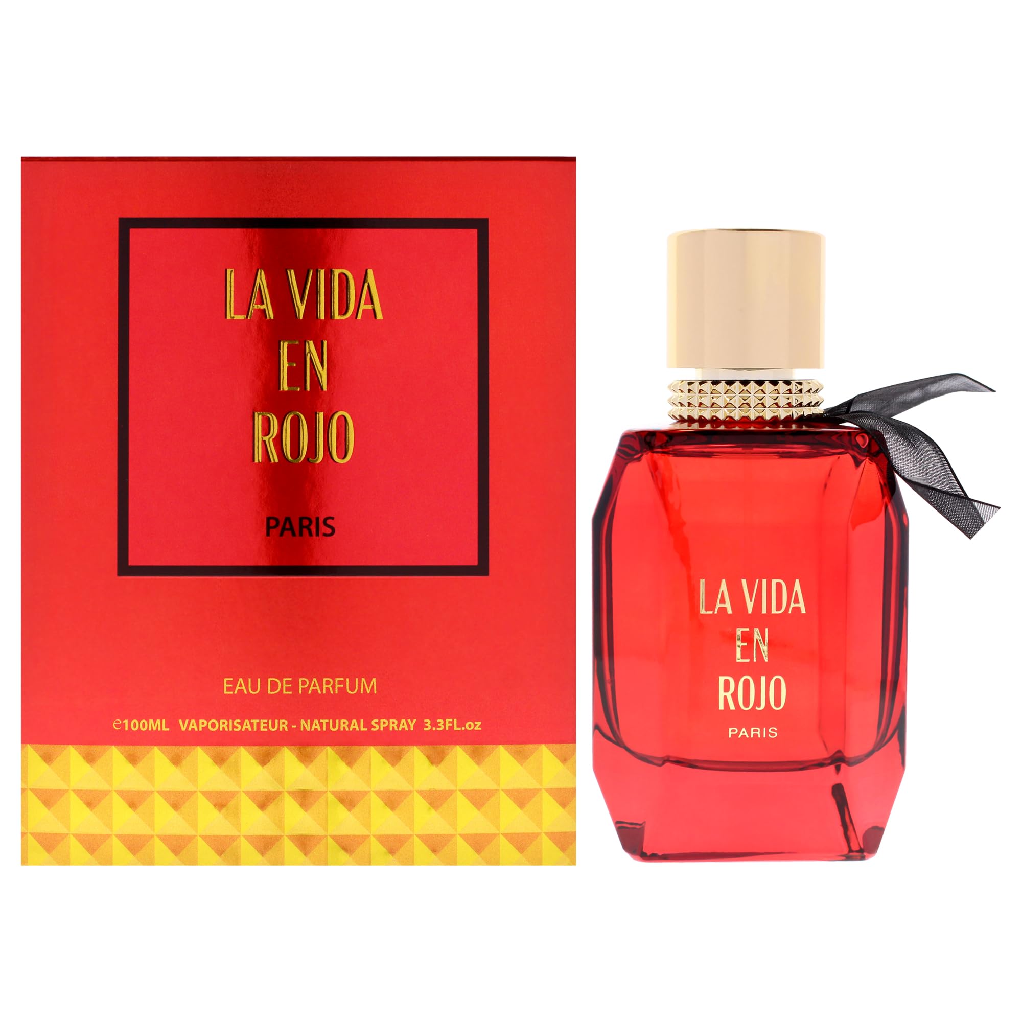 La Vida En Rojo By Lomani Eau De Parfum (Perfume) Vaporisateur Natural Spray for Women 100ML