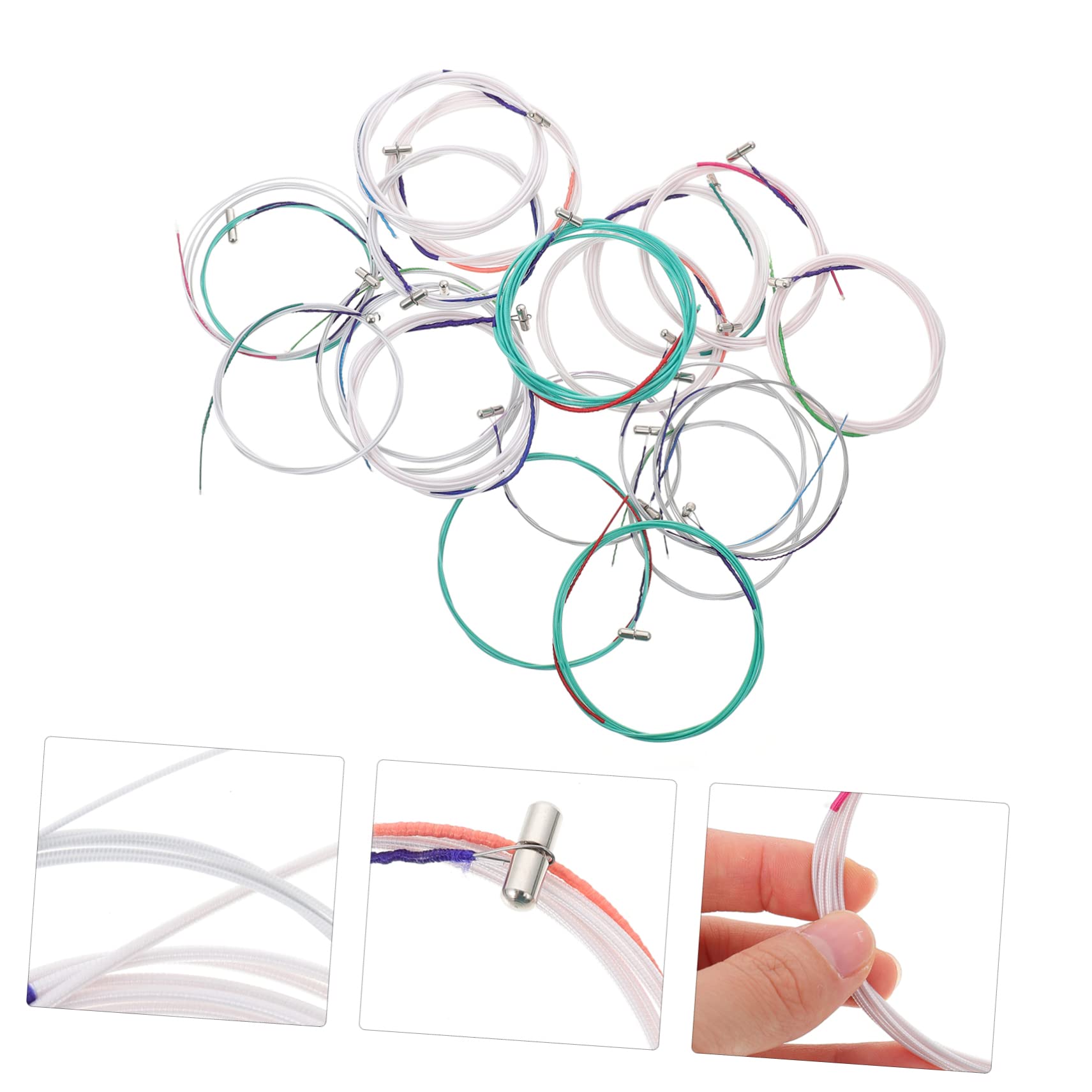 BESTonZON 2sets Guzheng Strings Guzheng Strings Replacements Musical Instrument Accessories 21pcs*2