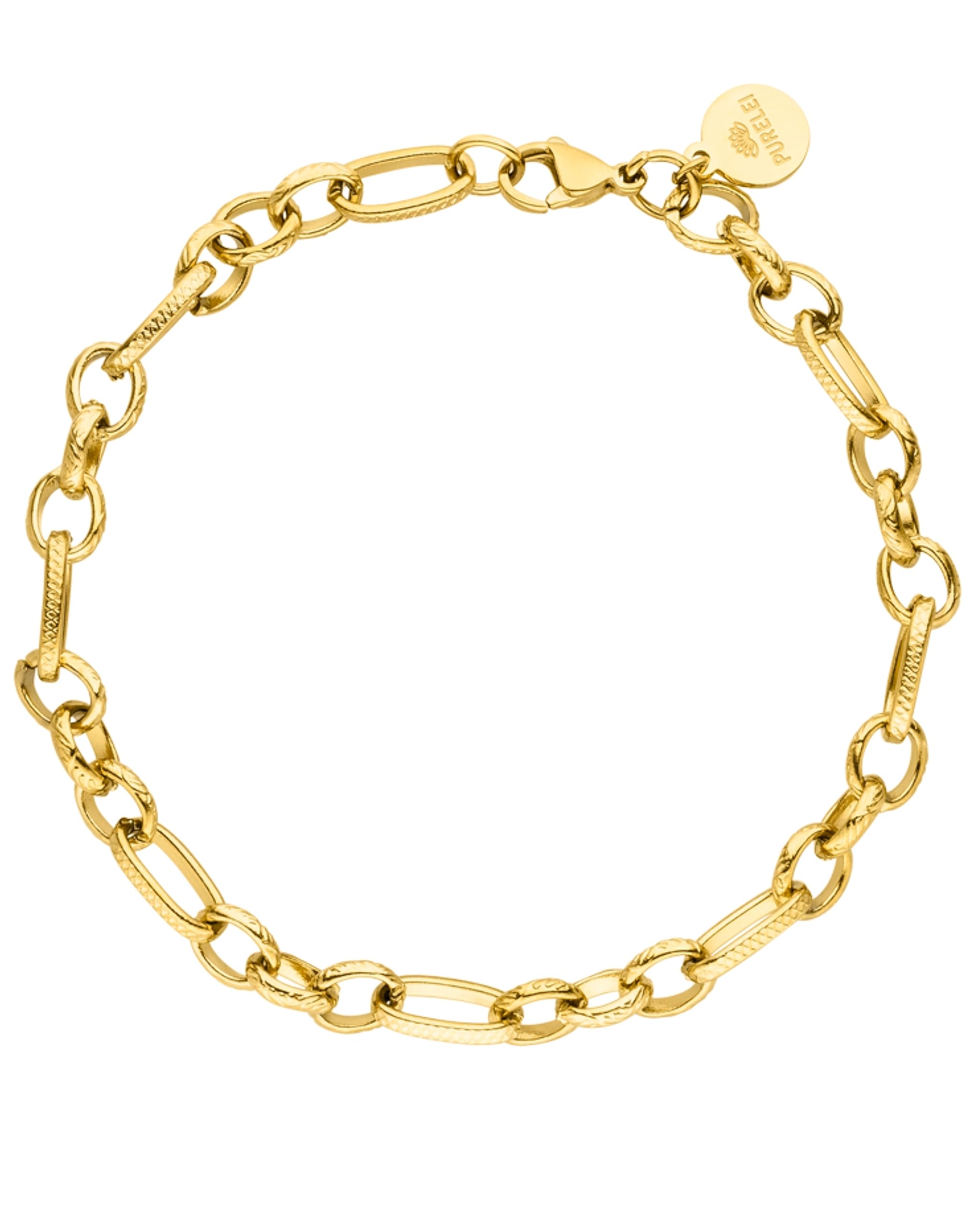 Purelei Fashion Show Schmuckset – Halskette und Armband aus Edelstahl (Gold)