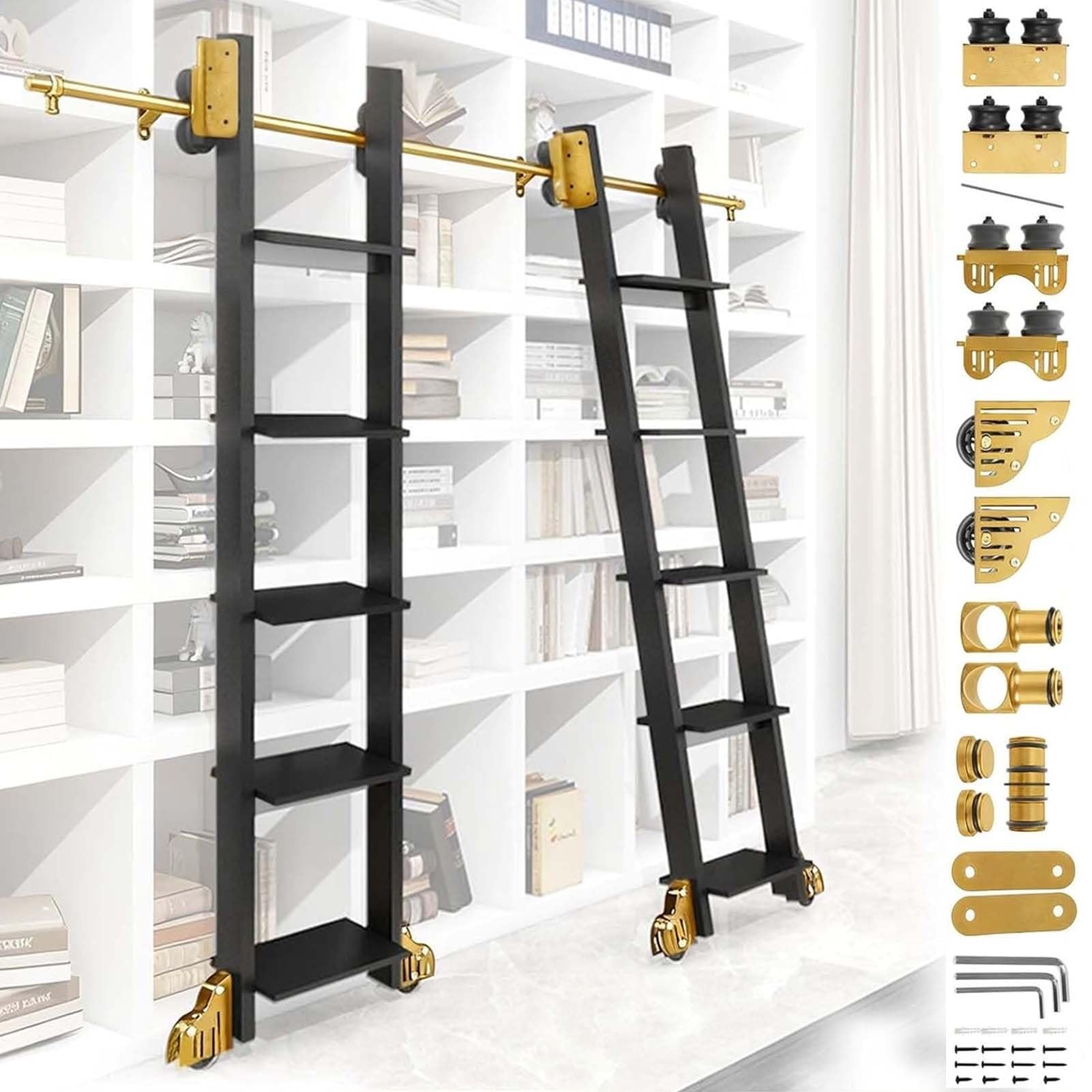 Kit de herramientas de escalera deslizante de metal, dile adiós a los estantes inalcanzables