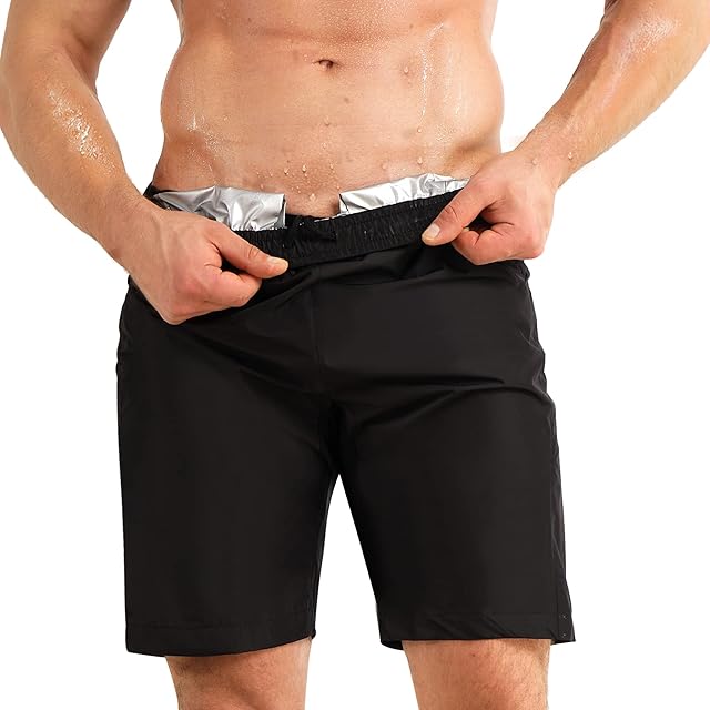 Bingrong Men Shorts Gym for Workout Sweat Suits Training Sport Shorts with Pockets Men's Running Shorts Black