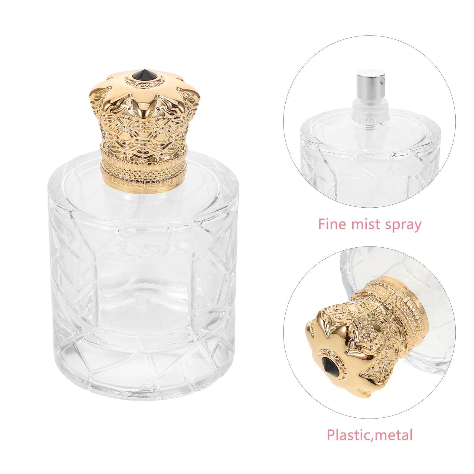 3 Stück Pack Nachfüllbare Parfümzerstäuber aus Klarglas 100 ml Tragbare Reise Sprühflaschen mit Feinem Nebel für Duftproben und Kosmetik