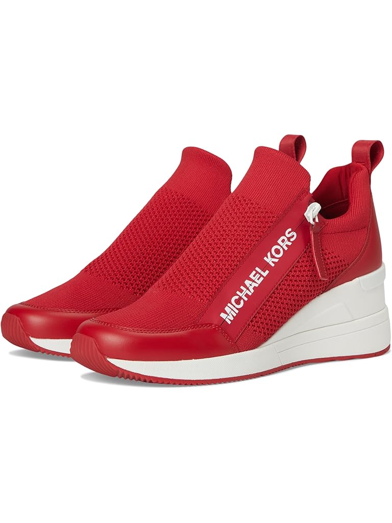 Red Michael Kors Willis Wedge Trainer