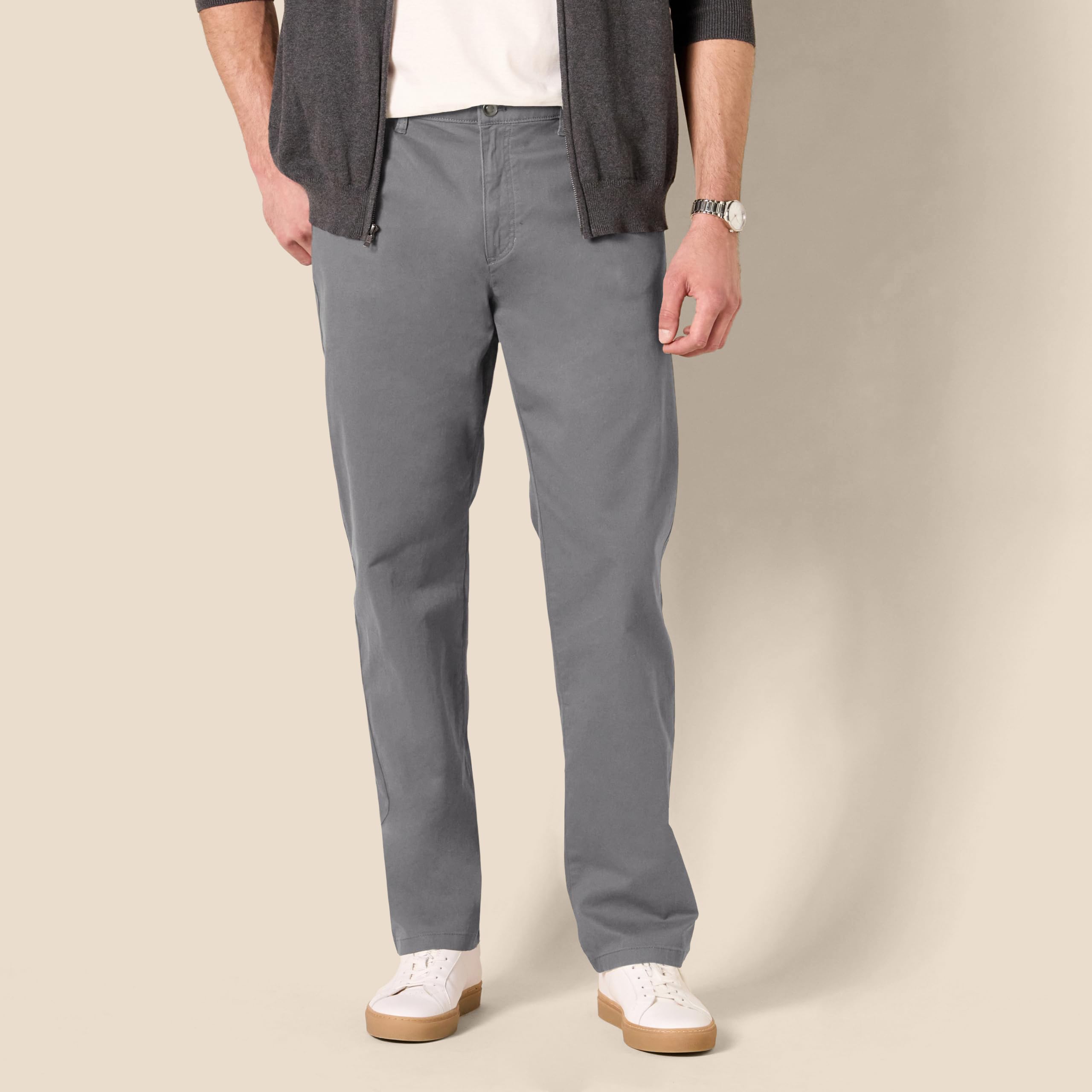 Amazon Essentials Pantalon en Sergé Stretch 5 Poches Coupe Athlétique (Grandes Tailles Disponibles) Homme
