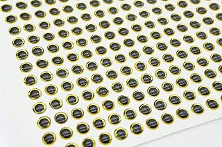 Fishing Lure Eye 3D Soft Eye Fishing Eyes Holographic Lure Eyes Making Fly Tying Fake Fish Eyes DIY Lifelike Realistic Artificial Holographic Fake Eyes Silver 6MM 310pcs