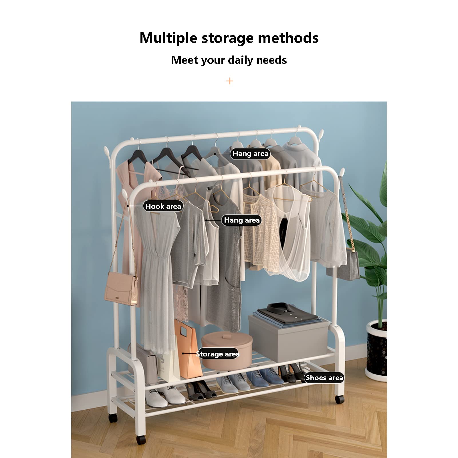 Perchero Barral Perchero Movil Burro Para Ropa Perchero Móvil