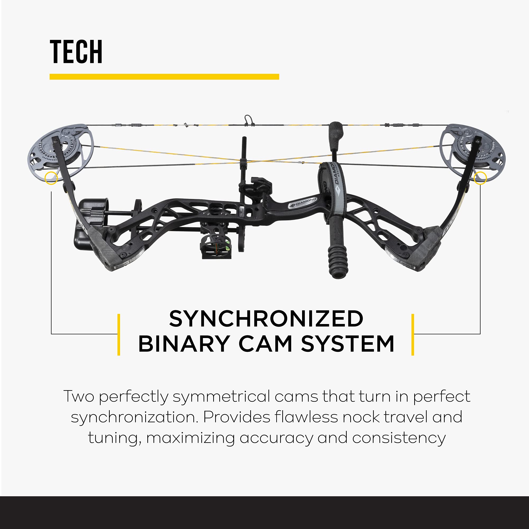 Diamond Archery Edge 320 Bow Compound Bow 70 lbs, Multiple Colors and