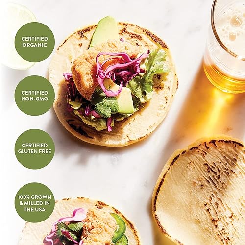 Miniatura 4 de King Arthur Masa Harina certificado orgánico finamente molido proyecto sin OMG verificado sin gluten 2 libras