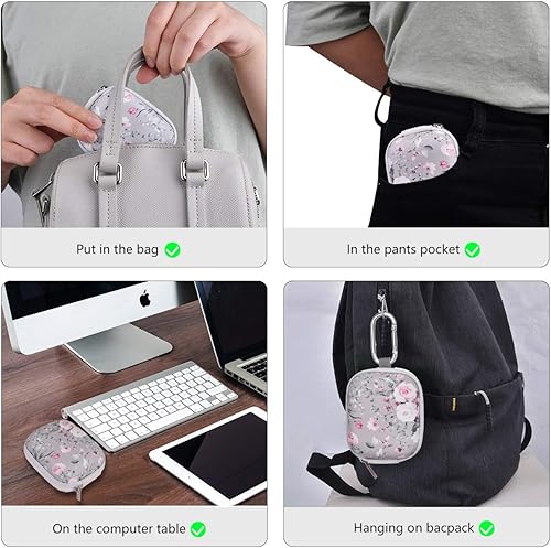 Miniatura 7 de Funda para auriculares, AIRSPO Airpods 4, Airpods Pro de 2 generación, organizador de auriculares, estuche de transporte, bolsa de almacenamiento