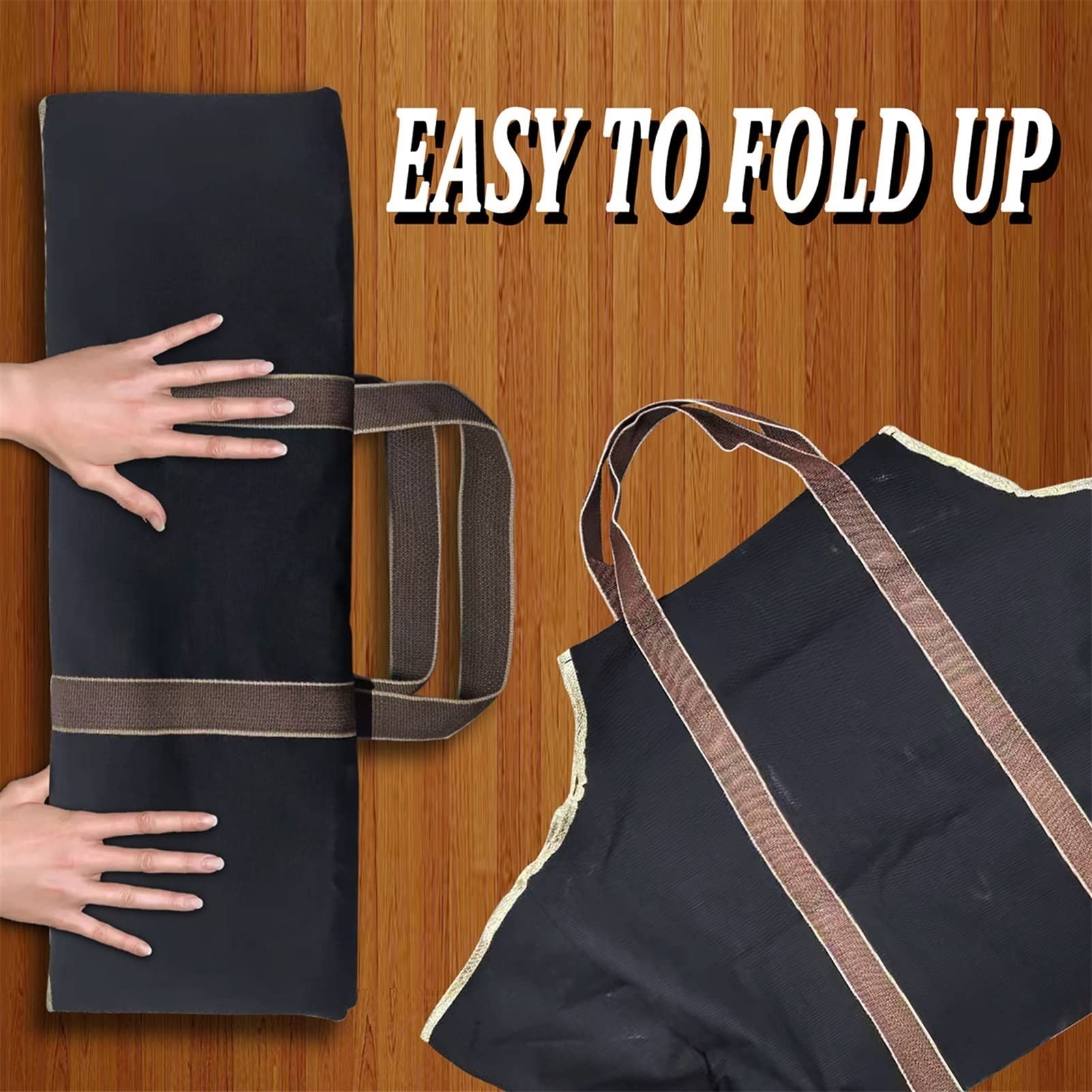 Outdoor Hearth Canvas Firewood Storage Bag - Log Tote Carrier na ognisko i kemping, trwały stojak do przechowywania