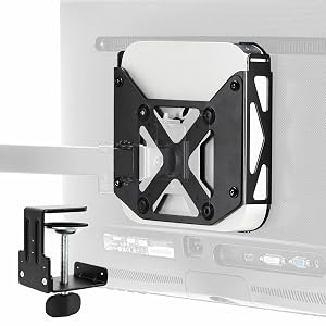 VIVO Behind Monitor VESA Mount Designed for Mac mini 2010 to 2023 Models Desk Clamp Option Black Mount-MINI1