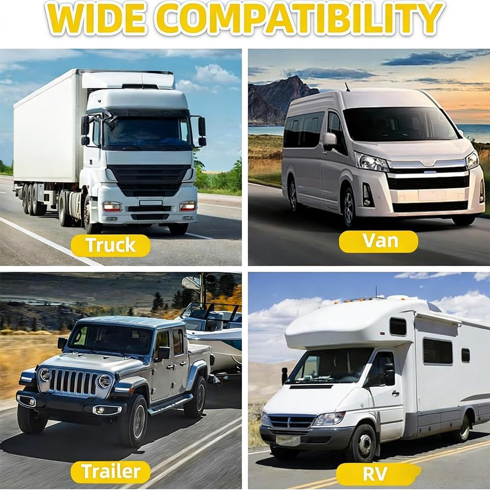Aluminum Rv Towing Chain Organizer & 7-Way Plug Holder,Heavy Duty Rv Chains Compatible with 2" to 2/a Tongue Jacks, Cable Wire Harness Holder for Outside Travel Camper (2PCS)