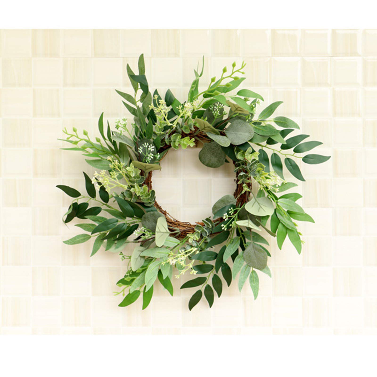 DOITOOL 2 Mini Ghirlande Di Eucalipto Artificiale Verde Per Decorazione Casa - Stile Rustico E Fattoria - 2