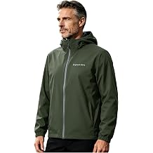 Water Proof Jacket, Lightweight Zip Up Hoodie Men, Mens Rain Jacket Raincoat Windbreaker Running