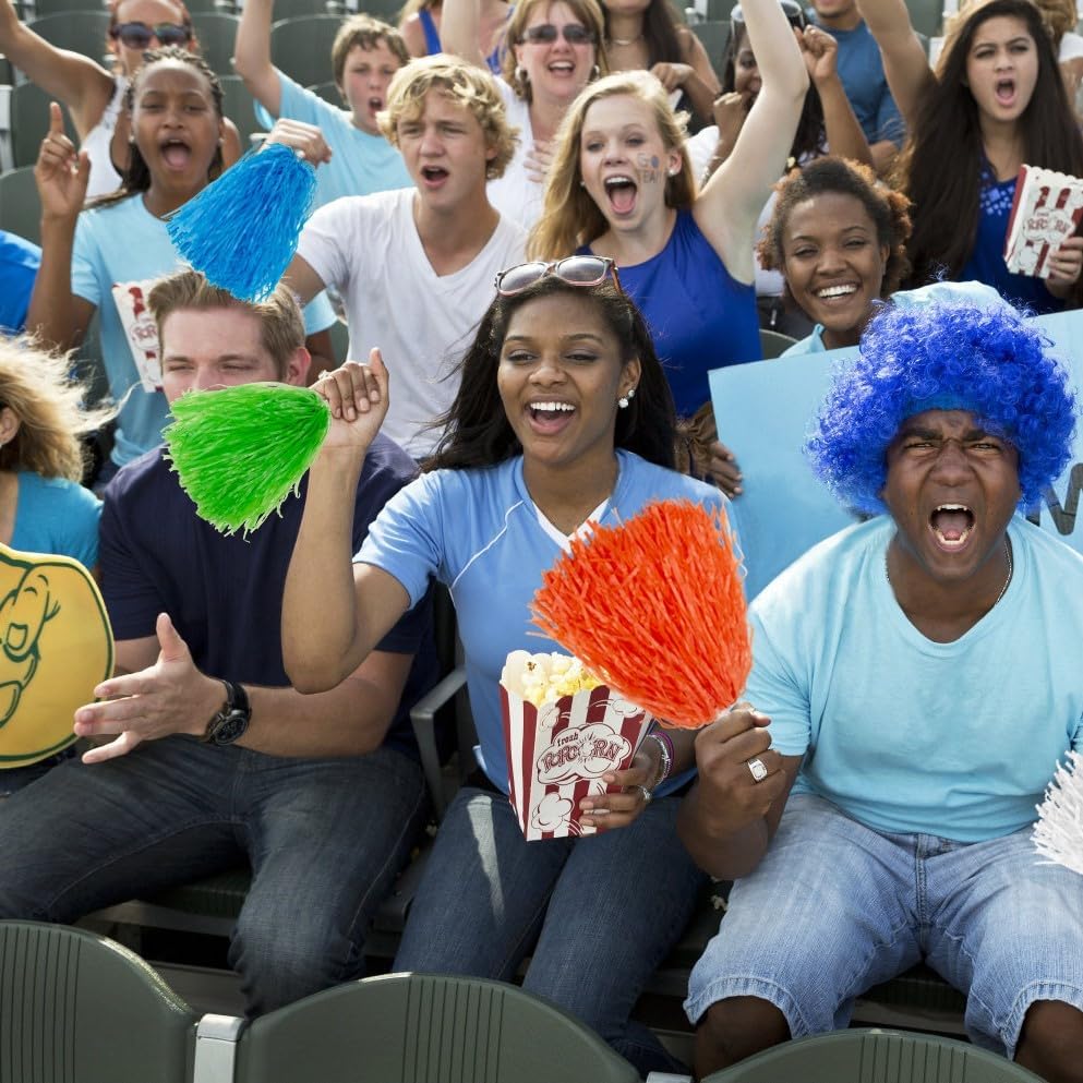 Miniatura 5 de Hooshing 12 pompones de plástico con asas para niños y adultos, fiesta en equipo, baile, animación, 12 unidades  24 unidades