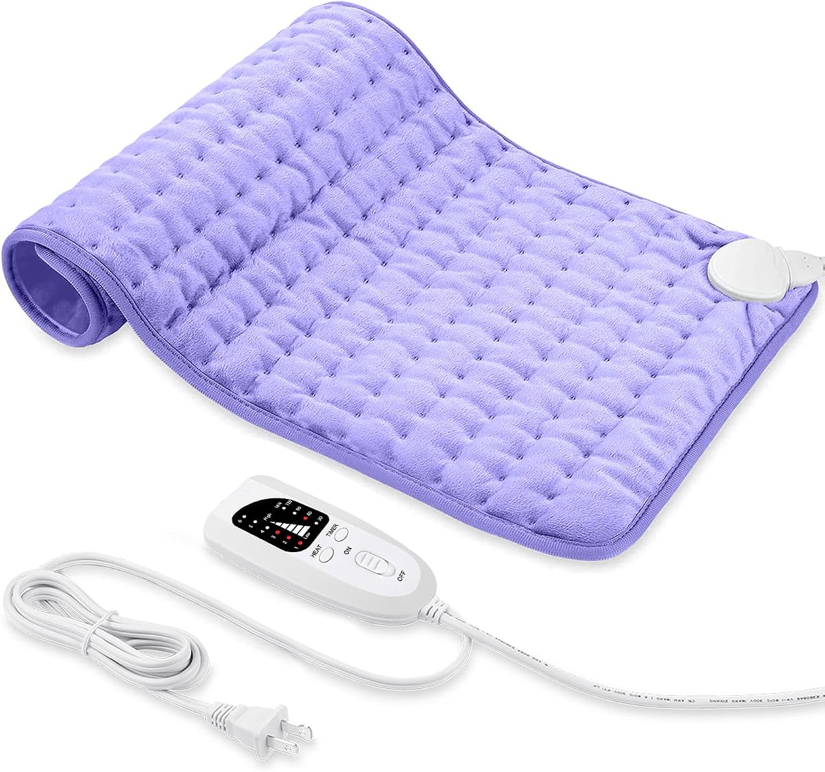 Electric Heating pad for Back Neck Shoulder Knee Arms Legs- Electric Heat Pads with 6 Heat Settings & Auto Shut Off &Dry/Moist Heat Heating Pad for Birthday Mother Father Girl Men Women