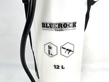 BLUEROCK 12L Portable Water Supply Reservoir, 3.17 Gallon Pressurized Water Feed Tank with 10' Hose for Wet Concrete Core Drilling